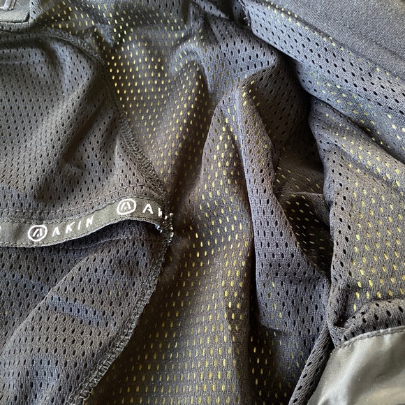 AKIN MOTO MOTORCYCLE HOODIE XL BLACK MENS KEVLAR ARMOR PROTECTIVE GEAR - Picture 5 of 8